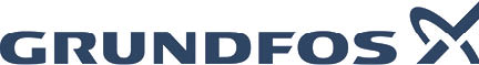 A blue and white logo for Grunfoos. Description generated by AI